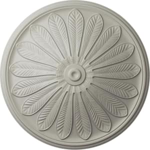 25-1/2 in. x 5-1/2 in. Brontes Urethane Ceiling Medallion (Fits Canopies upto 3-5/8 in.), Pot of Cream