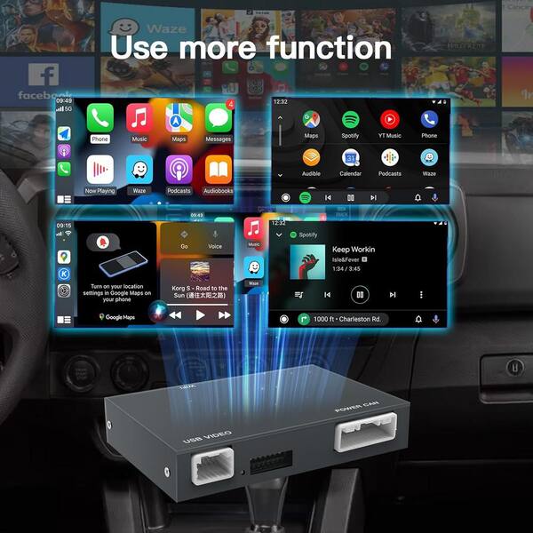Vrbgify Wireless Carplay/Android Auto Adapter for Toyota