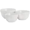 MARTHA STEWART 3-Piece White Everyday Small Ceramic Bowl Set 985117302M -  The Home Depot