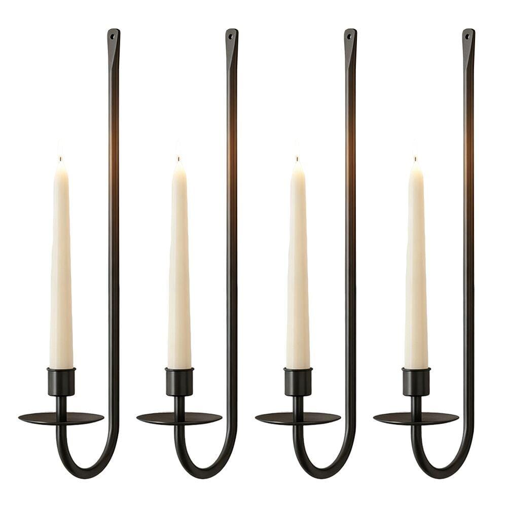 Black Metal Wall Candle Sconce Set of 4 price history on PriceWatchPro