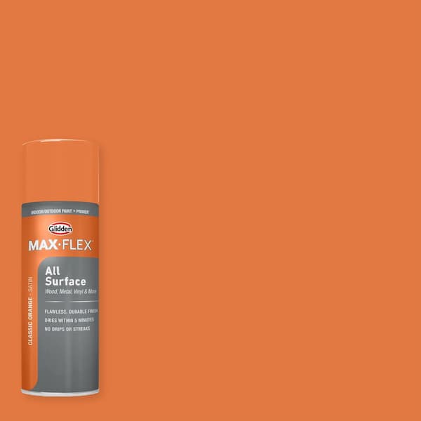 12 oz. Satin Classic Orange Interior/Exterior All Surface Spray Paint and Primer