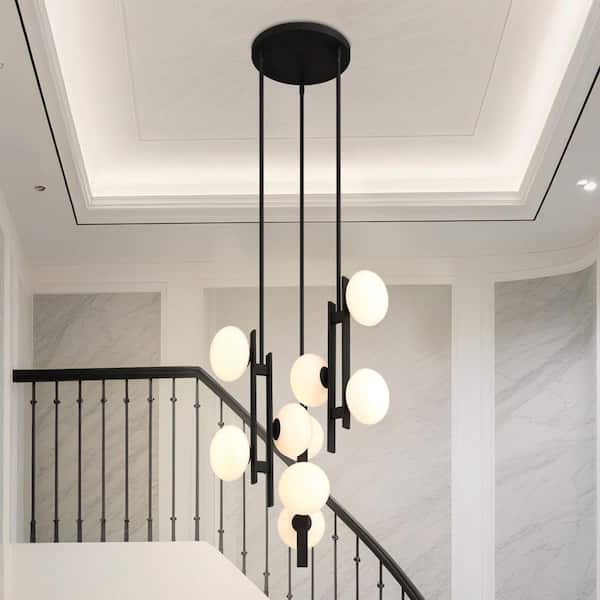 Thesis Julep 64 in. 8-Light Brushed Gold Linear Chandelier with
