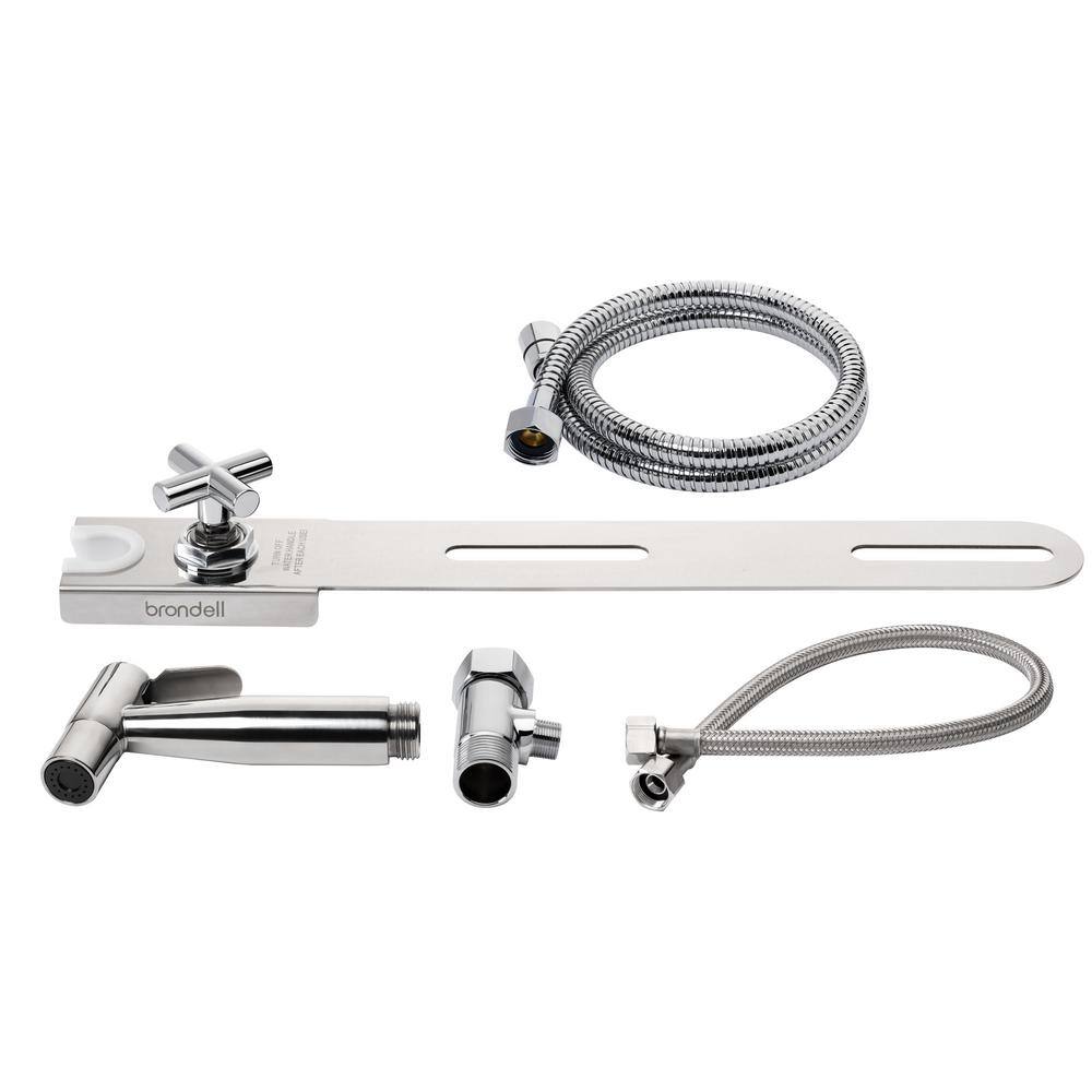 Stainless Steel Handheld Bidet Sprayer with Holster and Shut Off Valve
