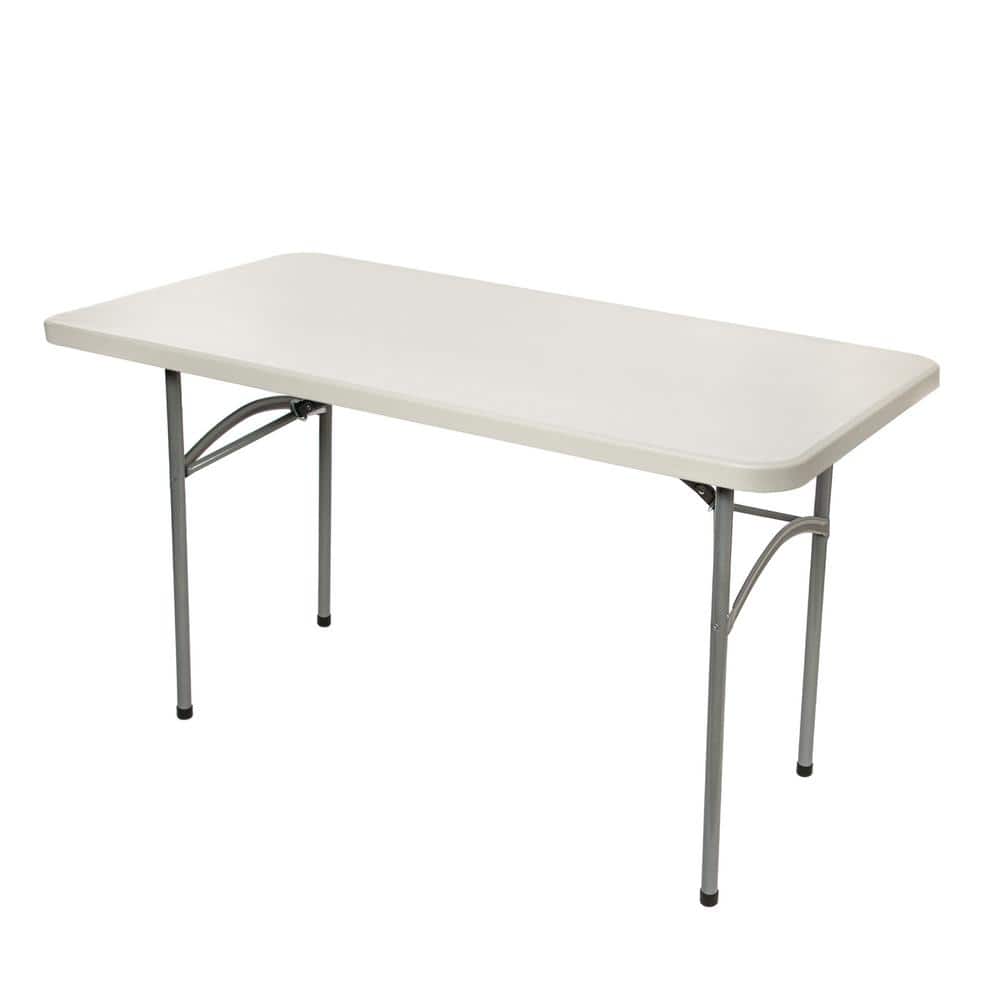 Baldwin 48'' Grey Plastic and Steel Folding Table