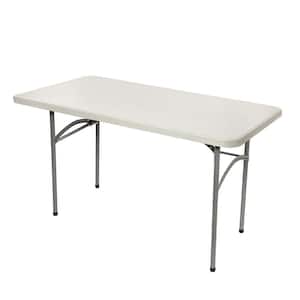 Baldwin 24 in. x 48 in. Plastic Top Metal Frame Folding Office Table, Speckled Grey