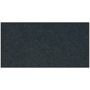 Spanish Pureform Terrazzo 12 in. x 24 in. x 9mm Porcelain Floor and Wall Tile Case - Black (5 PCS, 10.76 Sq. Ft.)