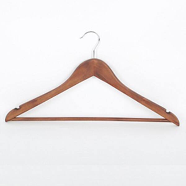 HDX Walnut Wood Hangers (20-Pack)