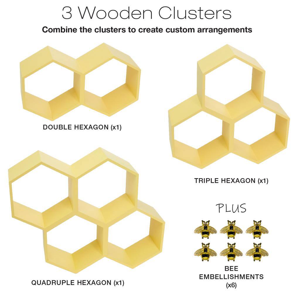Yellow Honeycomb Wall Mounted Toilet Paper Holder