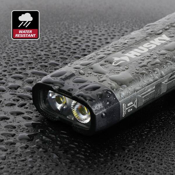 800 lumen rechargeable led flashlight insignia Husky 800-Lumens Compact Inspection Light 00539