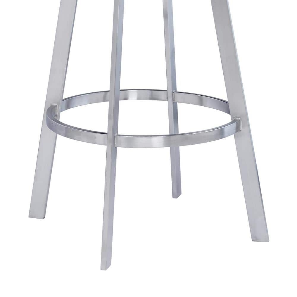 Saturn 30" Contemporary Black Metal Swivel Bar Stool