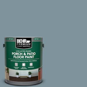 1 gal. #PFC-54 Blue Tundra Low-Lustre Enamel Interior/Exterior Porch and Patio Floor Paint