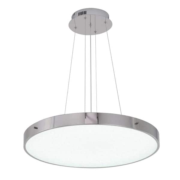 Unbranded Ida 36-Watt Integrated LED Chrome Chandelier