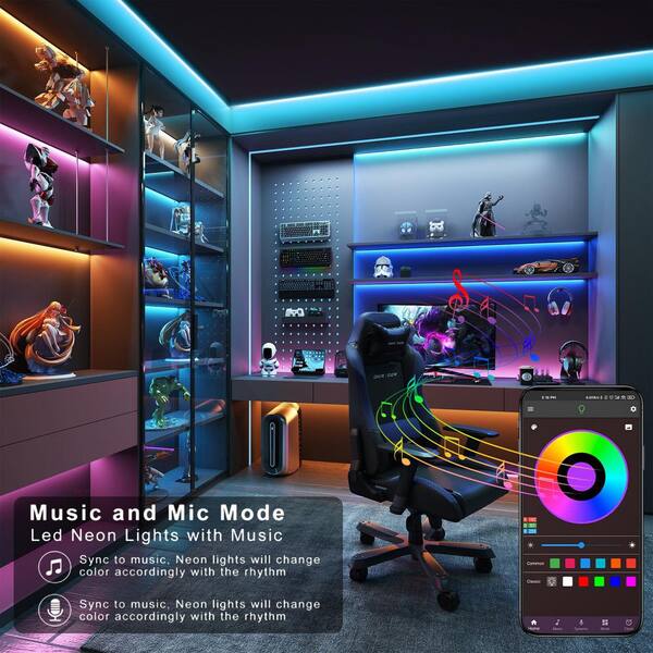BeamBox 100 ft. Color Changing RGB Integrated LED Strip Lights