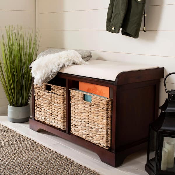 Safavieh Freddy Cherry Storage Bench-AMH5736E - The Home Depot