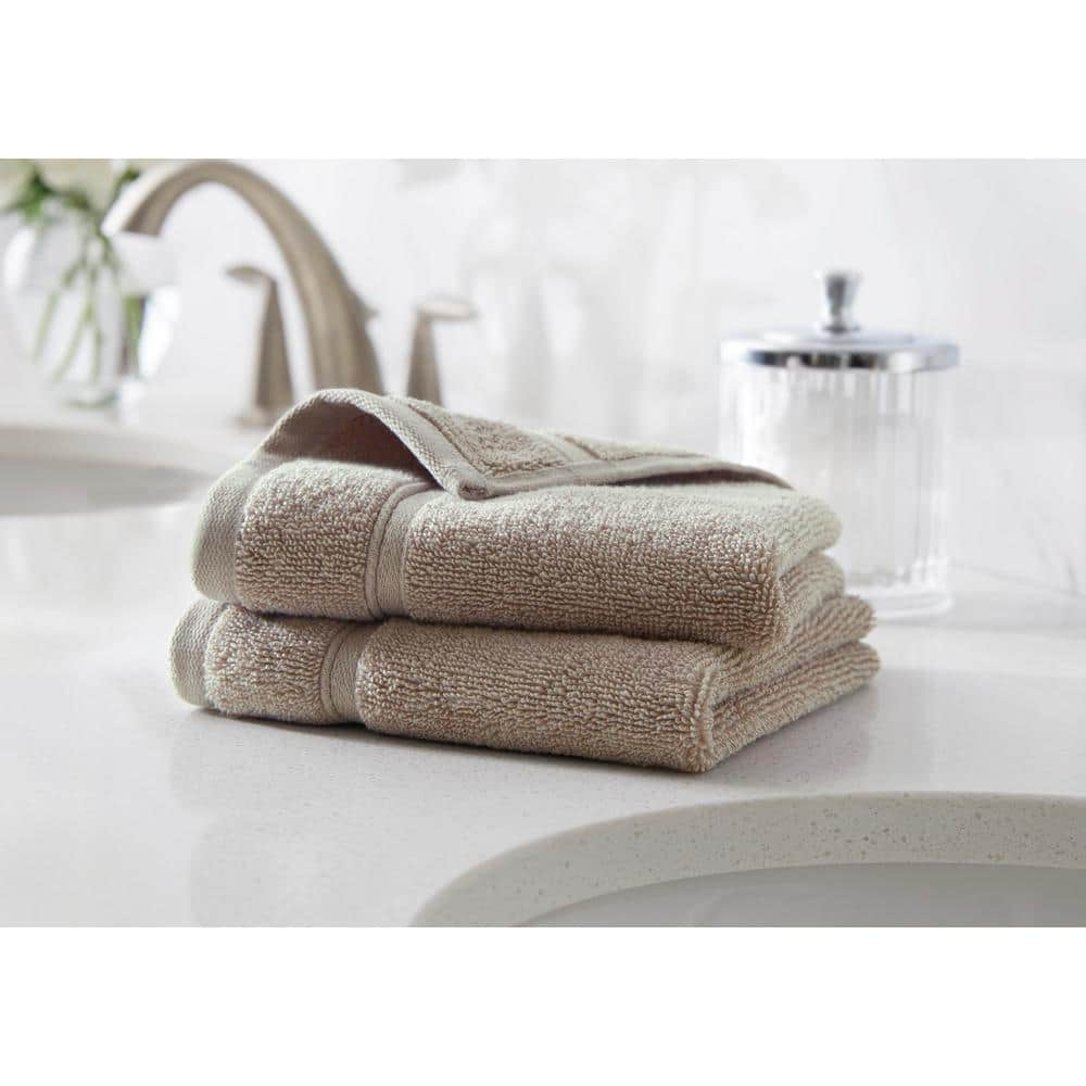 Home Decorators Collection Turkish Cotton Ultra Soft Riverbed Taupe Hand  Towel 0615 HRVRBD - The Home Depot