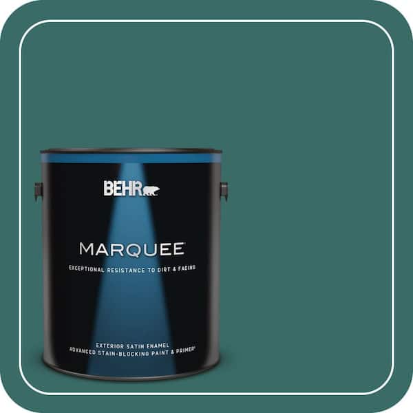 BEHR MARQUEE 1 gal. #M450-7 Beta Fish Satin Enamel Exterior Paint & Primer