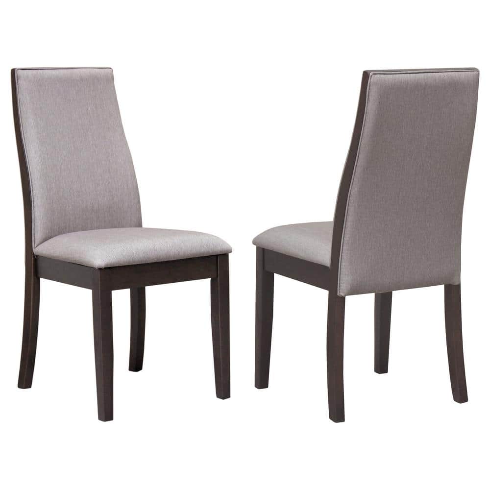 Pearl Silver Upholstered Wood Side Chair