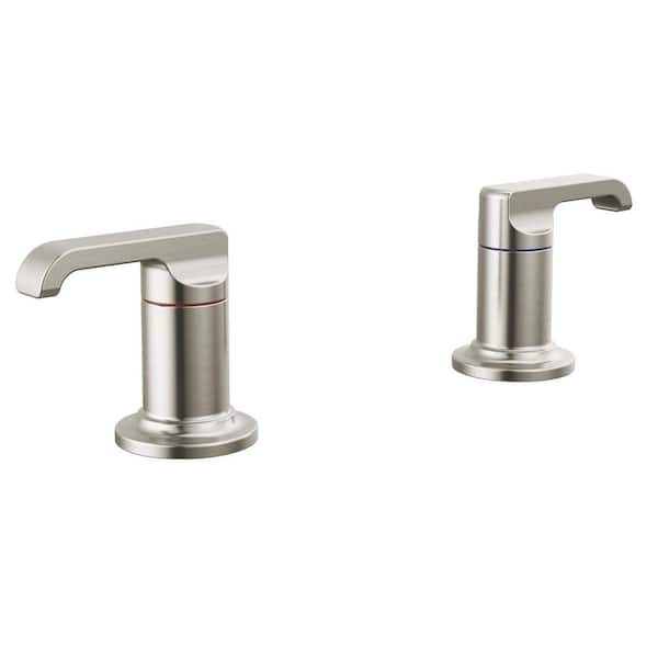Delta Tetra Lever Roman Tub Handles in Lumicoat Stainless