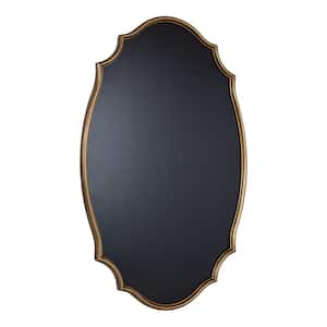 Leanna 23.12 in. W x 35.75 in. H Gold Irregular Traditional Framed Decorative Wall Mirror