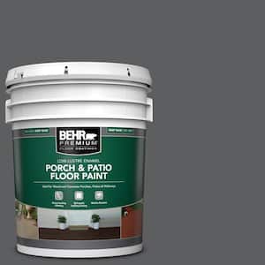 5 gal. #N500-6 Graphic Charcoal Low-Lustre Enamel Interior/Exterior Porch and Patio Floor Paint
