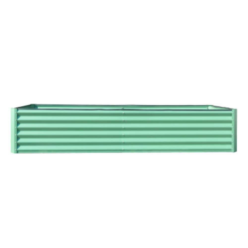 8 x 4 x 2 ft. Steel Extra Large Capacity Green Raised Garden Bed Steel Planter Boxes for Herbs Vegetables Flowers price history on PriceWatchPro