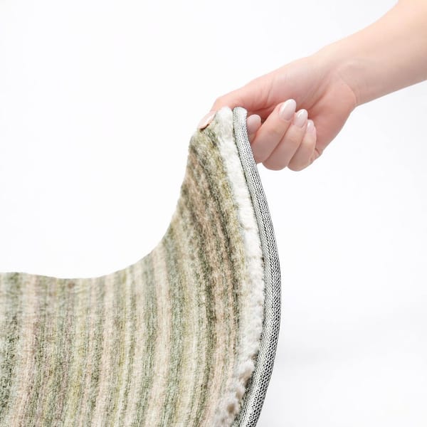 Dream Shag Premium Machine Washable Abstract ADS598 Sage 9 ft. x 12 ft. Area Rug
