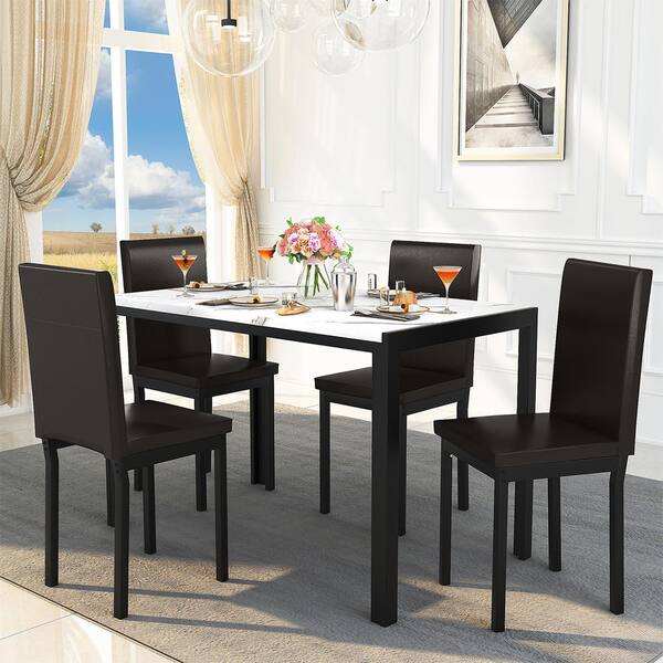 marble top dining table set 6 seater