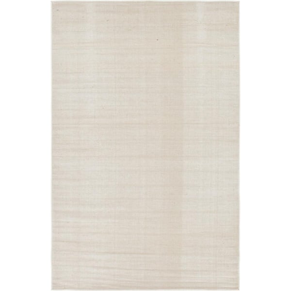 Unique Loom Williamsburg Solid Beige 5' 0 x 8' 0 Area Rug