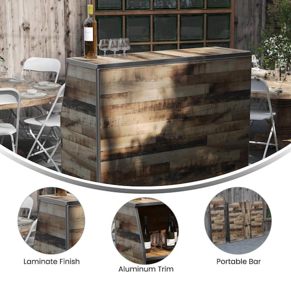 Rustic Natural Portable Bar