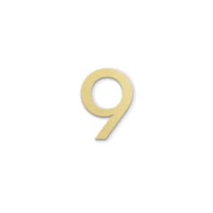 4 in. Magnetic Numbers - Gold Number 9