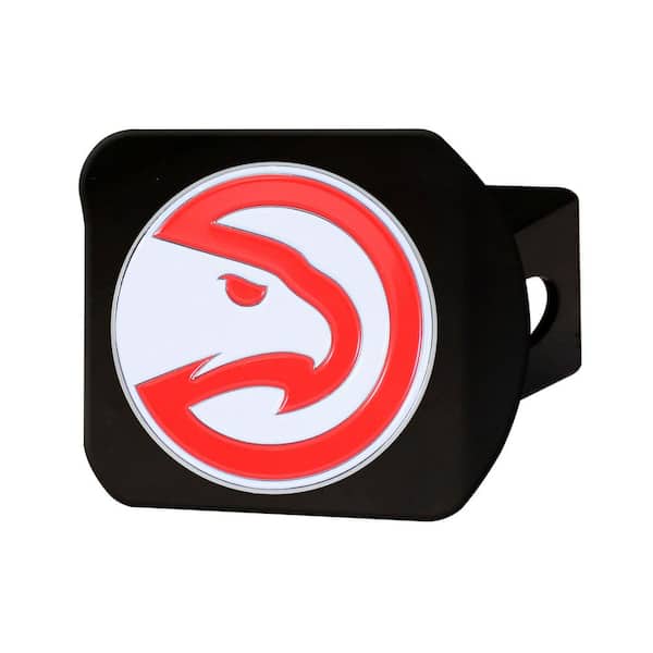 FANMATS NBA Atlanta Hawks Color Emblem on Black Hitch Cover