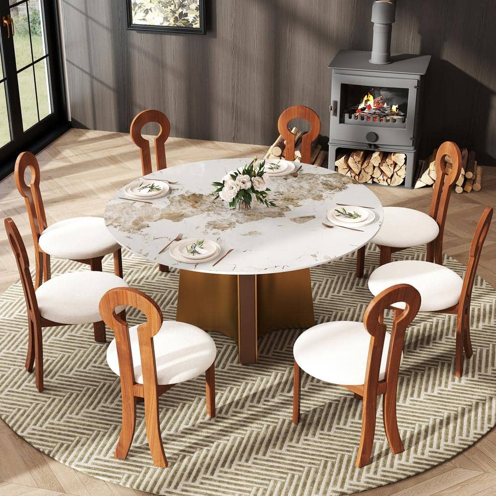 TOMTE DINING TABLE ブラウン Intercon Kona KA-TA-38130-RAI-BSEx1+KA-TA-38130-RAI-TOPx1