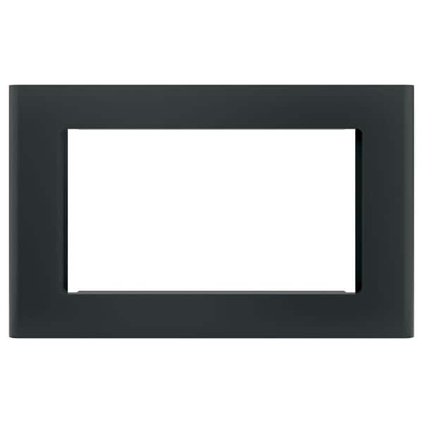 GE Microwave Optional 27 in. Built-In Trim Kit in Black