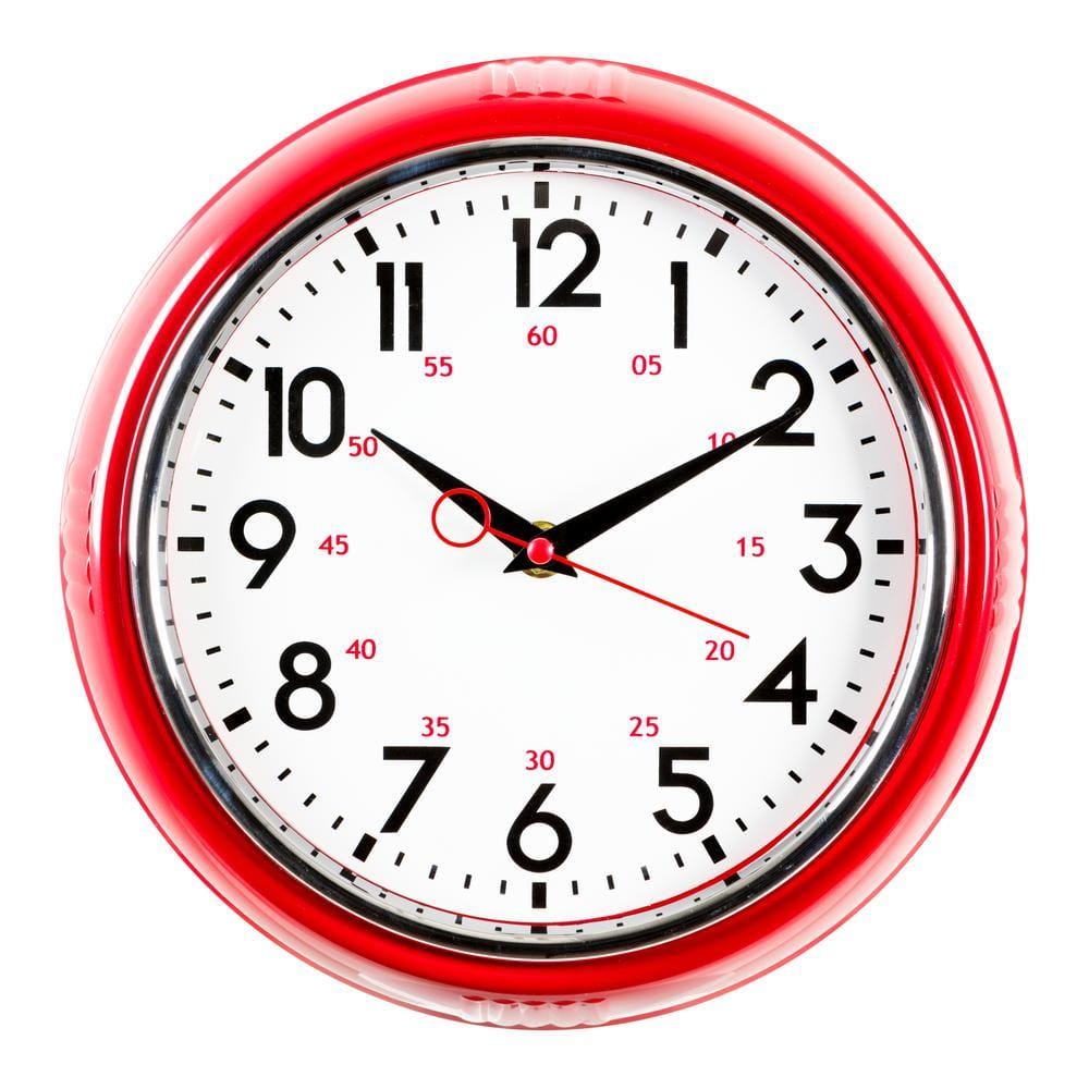 【KALESY SMALL wall clock 3032-C43/C47】 Kiera Grace kieragrace KG Retro Wall Clock with Chrome Bezel and