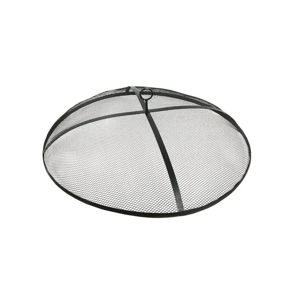 BLUE SKY OUTDOOR LIVING The Peak 18 in. Steel Round Domed Spark Screen and  Screen Lift for Patio Fire Pit DSP2216 - The Home Depot