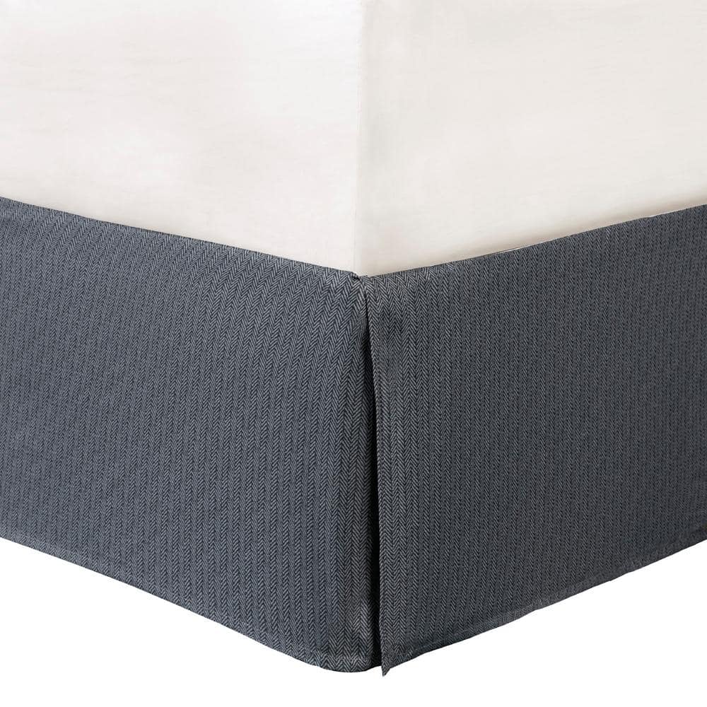 Gray Microfiber California King Herringbone Comforter Set