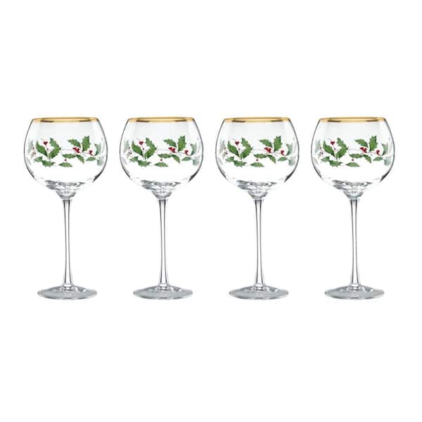 Lenox Holiday 14 Oz. Ballon Red Wine Glass Set of 4