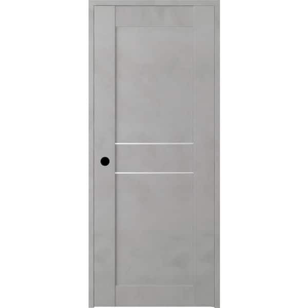 Belldinni Vona 32 in. x 80 in. Right-Handed Solid Core Light Urban Prefinished Textured Wood Single Prehung Interior Door