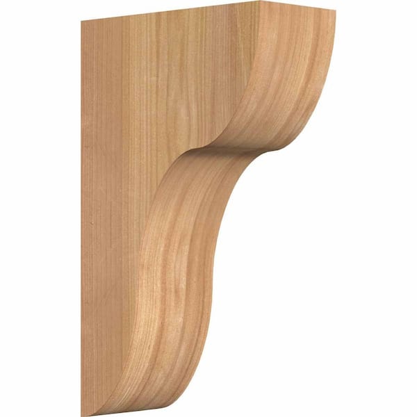 Ekena Millwork 5-1/2 in. x 12 in. x 20 in. Western Red Cedar Carmel Smooth Corbel