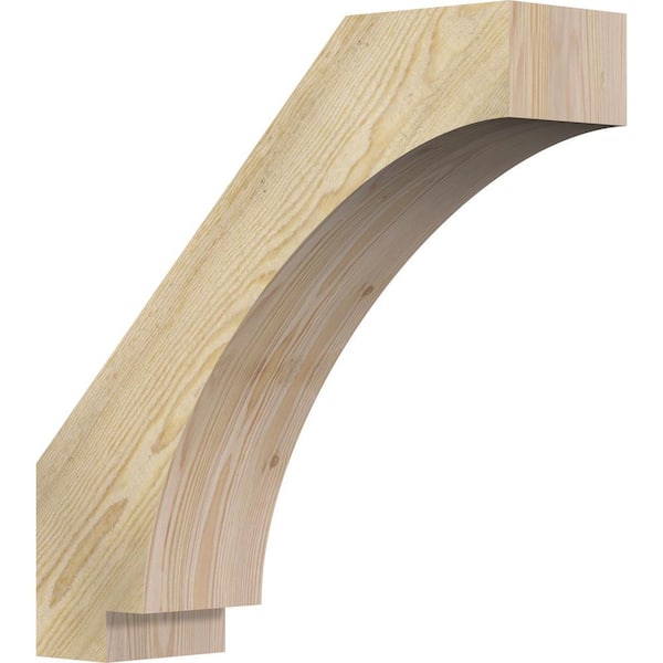 Ekena Millwork 6"W x 22"D x 22"H Imperial Rough Sawn Knee Brace, Douglas Fir