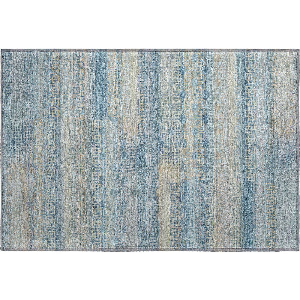 Mayfield Premium Machine Washable Abstract AMF2029 Teal 2 ft. x 3 ft. Accent Rug price history on PriceWatchPro