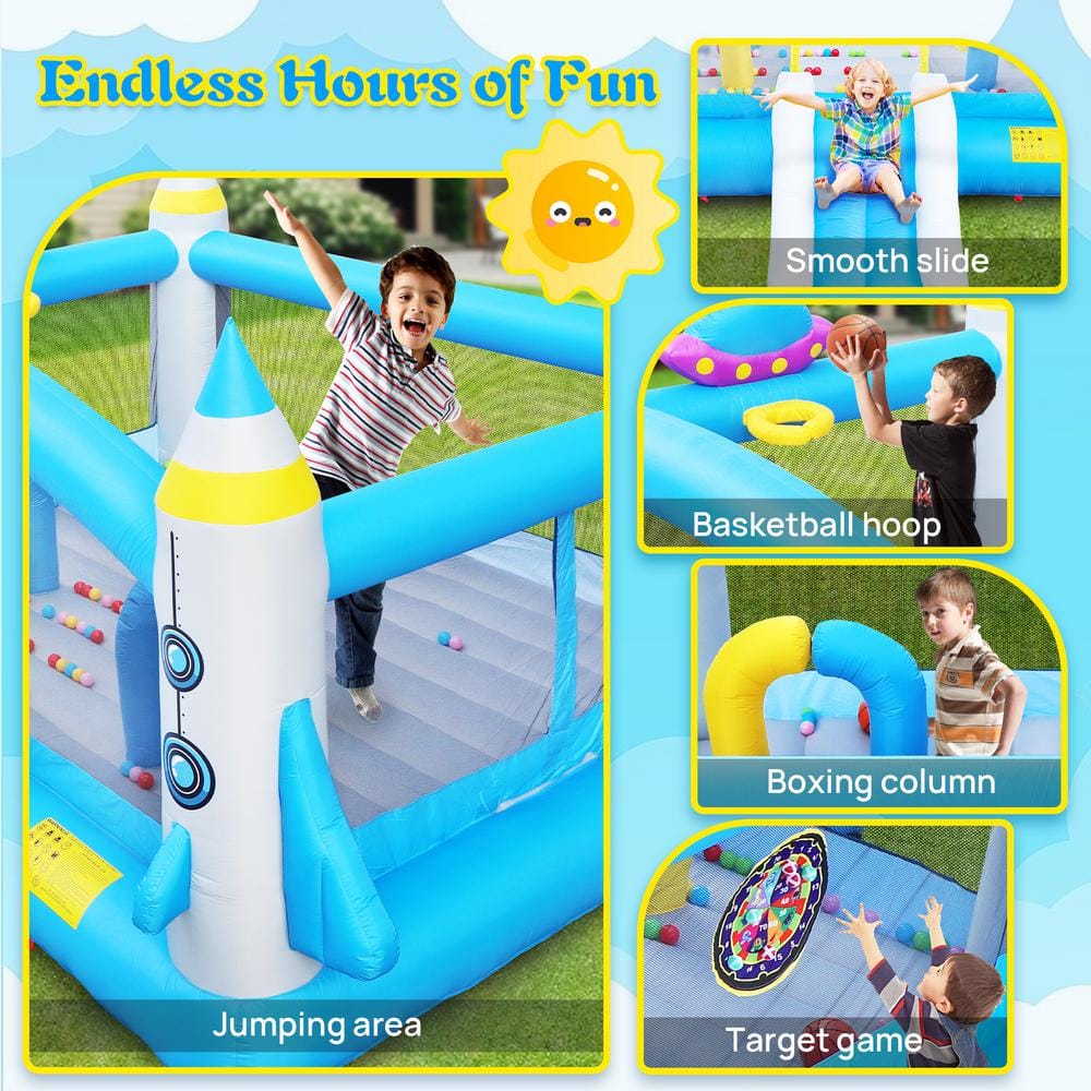 Colorful Oxford Fabric Inflatable Bounce House with Slide