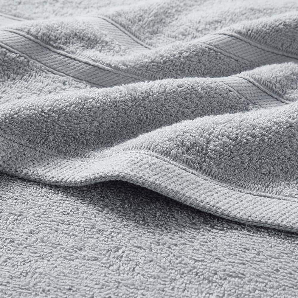 Light Gray 100% Cotton Quick Dry Bath Towel Set