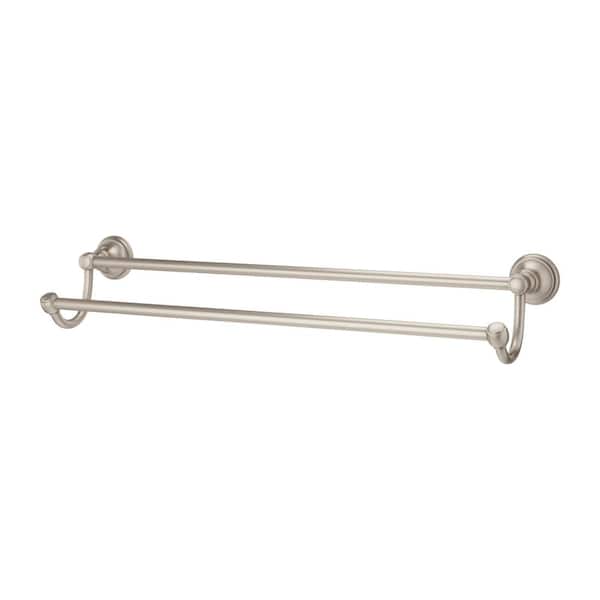 Pfister Tisbury 24 in. Double Towel Bar in Brushed Nickel