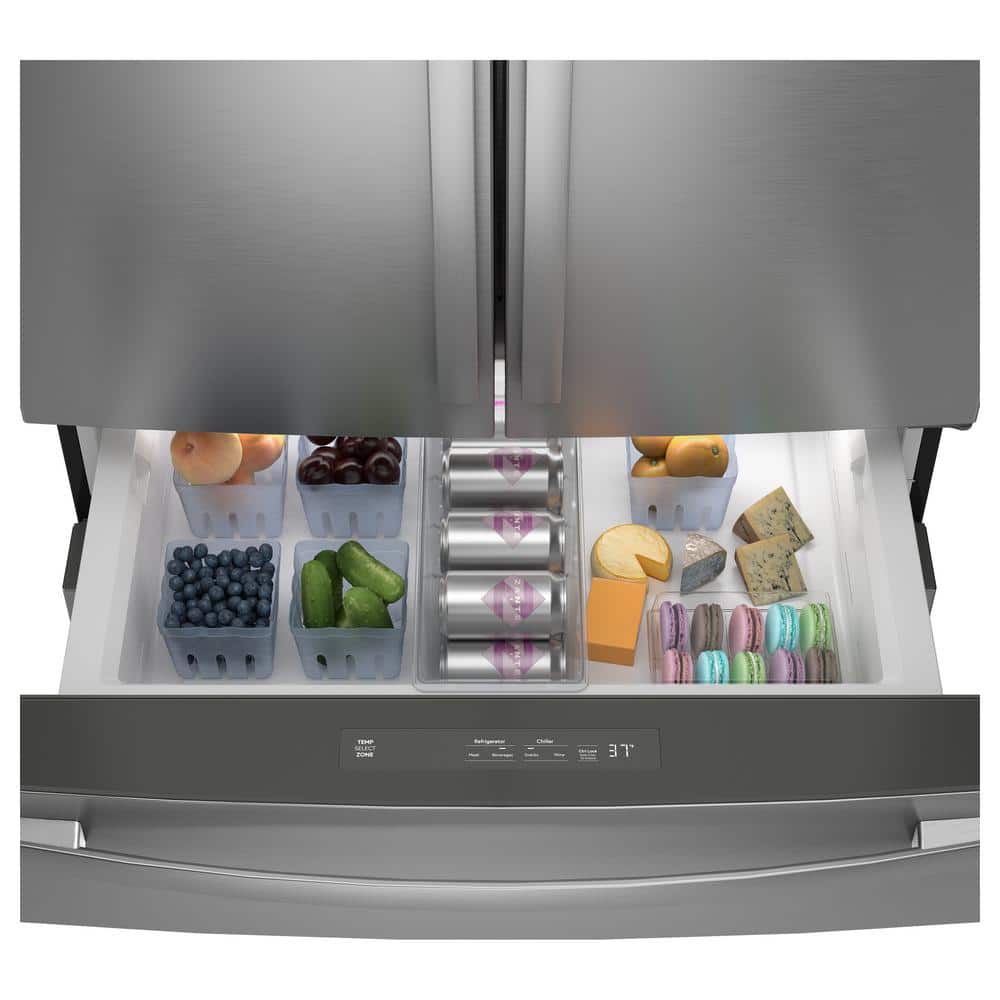 Stainless Steel Smart French Door Refrigerator with Ice Maker