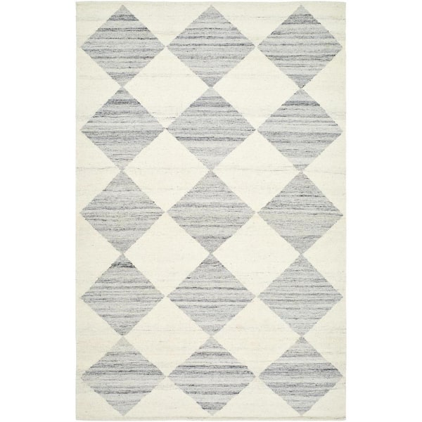 Livabliss Vivir Antho Gray Modern 6 ft. x 9 ft. Indoor Area Rug