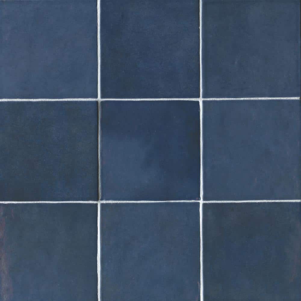 Sample-Cloe Glossy Blue 5 in. x 5 in. Ceramic Wall Tile price history on PriceWatchPro