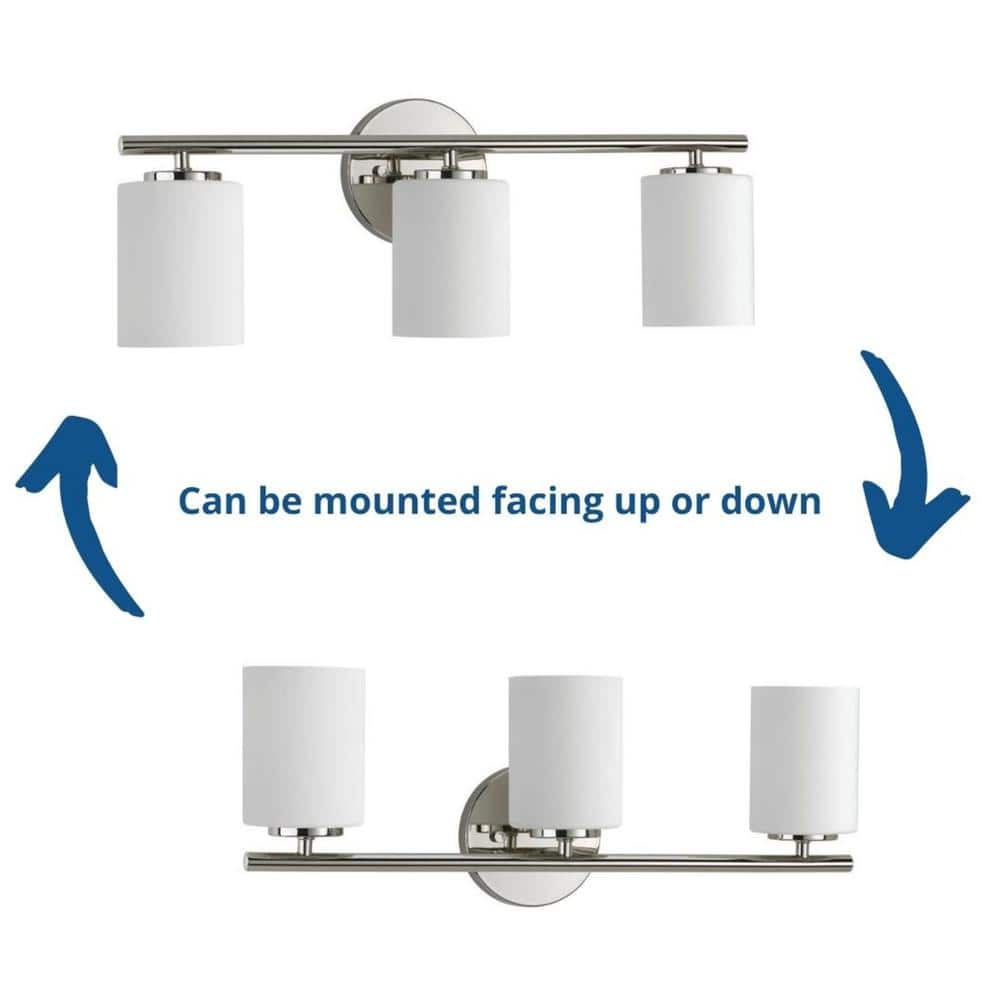 Polished Nickel 22" Dimmable Outdoor Vanity Light with Etched Glass Shades