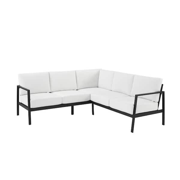 Black and white online outdoor couch