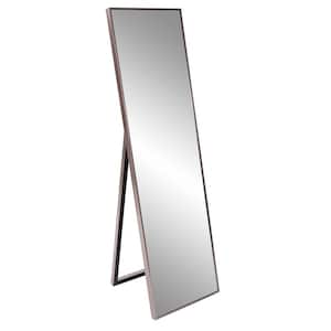 64.5 in. x 18.5 in. Classic Rectangular Framed Polystyrene Brushed Brass Dressing Mirror